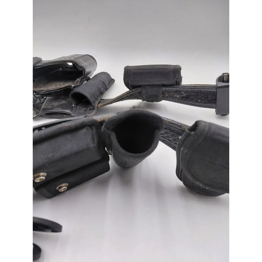 Dutyman 5021 Basketweave Leather Belt Bundle 9 Attachments 4XL 65
